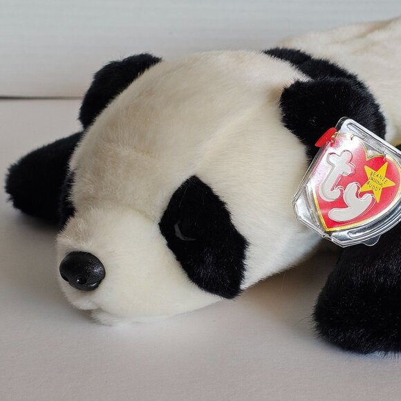 Ty Beanie Buddies Peking Panda Plush Toy 1998 Retired Beanie Baby Tylon - Picture 8 of 11